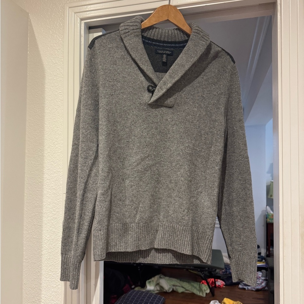 Banana Republic Gray Shawl Collar Cardigan